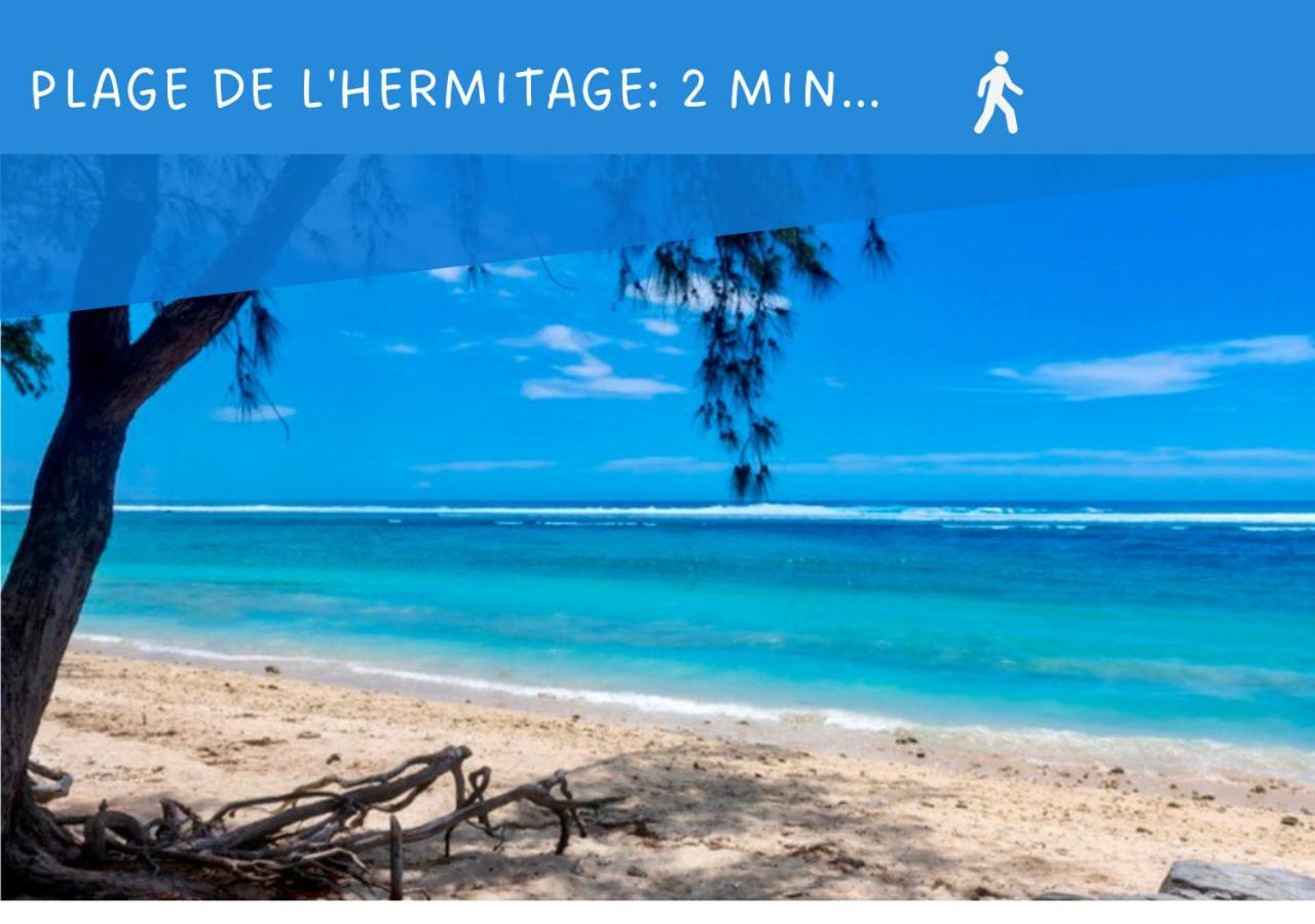 L'Hermitage - Appartement T3 En Bord De Plage Filaos Exterior foto